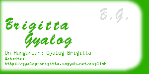 brigitta gyalog business card